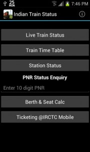 Indian Train Status